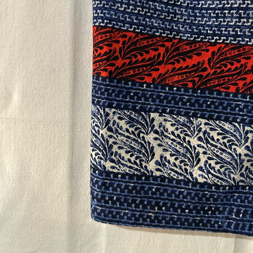 Vintage Inspired Ann Taylor Skirt – Size 4 (Small) – Red, Blue & White Pattern - Picture 5 of 9